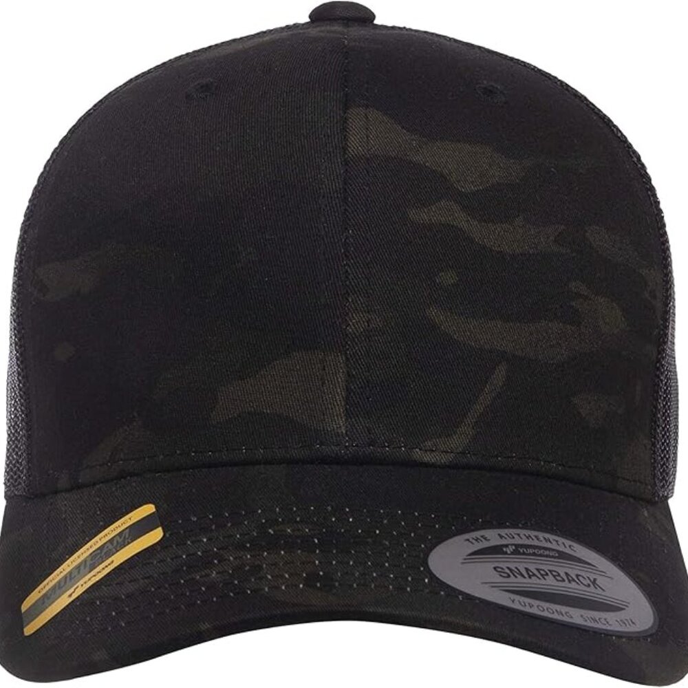 NWT Multicam Black Yupoong Camo Adjustable Snapback